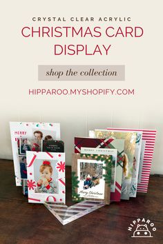 christmas card display and organizer holds up to 50 cards with the text, christmas card display & organizer holds up to 30 cards