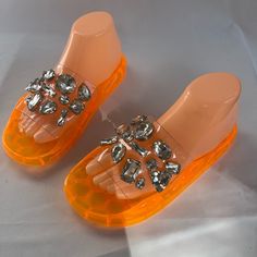 Wild Diva Lounge Sandals Crystal/ Silicone Orange Size Us 7 . Photos Are Part Of Description. Thank You For Looking. Clear High Heel Jelly Sandals For Beach, Beach Jelly Sandals With Round Toe, Non-slip Closed Toe Sandals For Party, Non-slip Closed Toe Party Sandals, Non-slip Open Toe Sandals For Party, Non-slip Open Toe Jelly Sandals For Beach Season, Non-slip Open Toe Jelly Sandals, Trendy Clear Sandals With Round Toe, Trendy Clear Round Toe Sandals