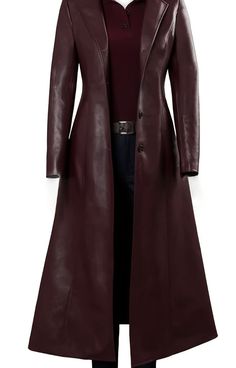 Maroon Coat, Red Leather Coat, Maroon Leather Jacket, Maroon Jacket, Dead Boy, Brown Leather Coat, Trench Coat Outfit, Red Trench Coat