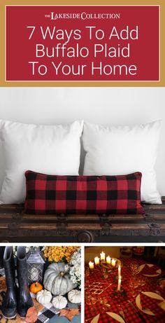 the 7 ways to add buffalo plaid to your home for fall and thanksgiving decorating