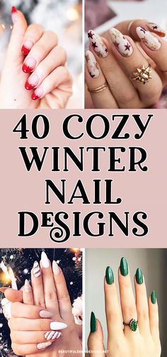 Winter Matte Nail Designs, Winter Nail Designs Classy, Nail Art Designs Winter, Cozy Nails, Nails Plaid, Winter Nail Design, Christmas Nail Colors, Nails Minimalist, Manicure Designs