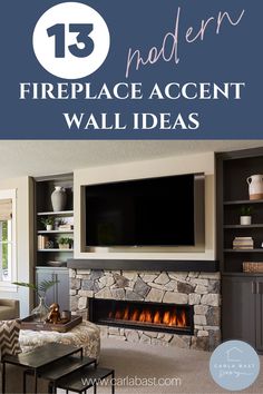 a living room filled with furniture and a flat screen tv mounted on the wall above a fireplace