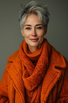 7. Spikey Glamour for the Fashion-Forward - Short Hairstyles For Women Over 50 - Short Hairstyles For Women Over 50 Boots For Women Over 50, Low Maintenance Short Haircut, Short Hairstyles Over 50, Older Women's Hairstyles, Chin Length Haircuts, Turning 50, Modern Mullet, Hairstyles For Women Over 50, Edgy Short Hair