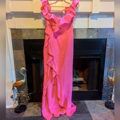 Do+Be Bubblegum Pink Fitted Boutique Dress, Nwt, Size L (8/10). Sleeves Can Be Worn On Or Off Shoulder. Pink Formal Dress, Colorful Dresses Formal, Pink Formal Dresses, On Or Off, Boutique Dress, Dresses Pink, Bubblegum Pink, Boutique Dresses, Formal Dress