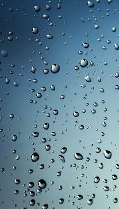 drops of water on the surface of a window