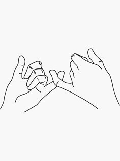 two hands reaching for each other with one hand holding the other's finger, in black and white