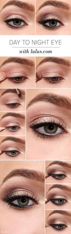 Makeup Fans - Beauty How-To: Day to Night Eye Shadow Tutorial Alat Makeup, Make Up Tutorials, Makeup Secret, Makijaż Smokey Eye, Makeup For Beginners, Eyeshadow Tutorial