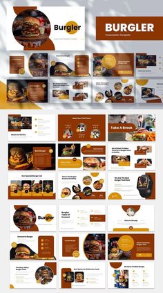 a bunch of different types of food and drinks on display in this webpage design