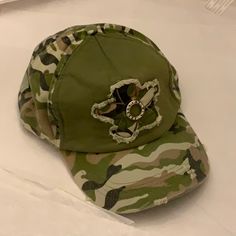 Cute Women’s Cap . Has Not Been Worn Still With Tags. Spring Outdoor Camouflage Hats, Adjustable Camouflage Hat For Spring, Cute Woman, Green Brown, Something Special, Green And Brown, Colorful Flowers, Camouflage, Women Accessories