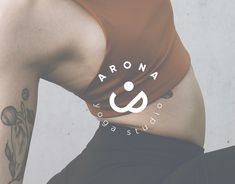 a woman's stomach with the word aaron and an image of a man on it