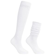 PRICES MAY VARY. Soft Slouch Socks: Treat yourself to these cute, stylish, & trendy slouch socks for ladies. Provides comfort as well as a timeless look. These socks are softer and designed for comfort. Choose from a variety of cute assorted colors. Ladies Long Socks: The stretchy surface allows the sock to scrunch and krinkle all the way down to your ankles or halfway down the calf for a bunched-up & fashionable look. Ideal for wearing with your favorite pair of sneakers or boots. Additionally, Casual Socks For School In Spring, Casual School Socks For Spring, Casual Elastic Footless Socks, Casual Winter School Stockings, Casual Footless Socks For Stocking Stuffer, Trendy Knee-high School Socks, Casual Stretch Stockings For School, Casual Stretch Socks For School, 90s Socks