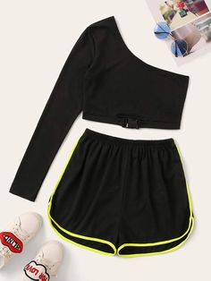 Apocalypse Clothes, Glasses Frames For Girl, Sleeping Shorts, Sporty Suit, Dolphin Shorts, Two Piece Jumpsuit, Sports Gym