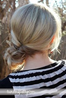 The How-To Crew: 25 DIY Hairstyle Tutorials for Medium to Long Length Hair Topsy Tail, Side Bun, Long Length Hair, Hairstyle Gallery, Party Hairstyles, Hair Today