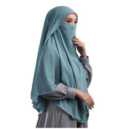 Indonesian Style Outfit, Modest Solid Color Niqab, Tie Back Hijab, Khimar Niqab, Flare Long Dress, Muslim Dresses, Girls Hijab, Short Sleeve Linen Shirt, Hijab Niqab