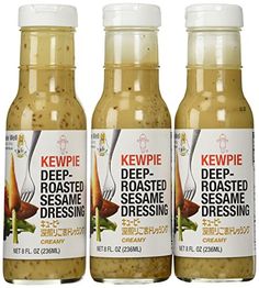 three bottles of kelpie deep roasted sesame dressing