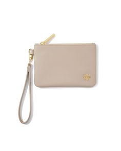 Take your adorable styles to go with the Travel Pouch in Taupe. A petite zippered pouch with a convenient wrist strap, this pouch is the perfect way to hold your everyday essentials for on-the-go styling. Metal Gold Plated Over Brass Material Body: Pebble Grain Pu, Lining: Twill Polyester Closure Metal Logo Puller Size 6.4" X 4.5" X .5"Due to the one-of-a-kind nature of the medium, exact colors and patterns may vary slightly from the image shown. | Kendra Scott Travel Pouch in Taupe | Faux Leath Chic Pouch With Zipper Closure For On-the-go, Chic On-the-go Pouch With Zipper Closure, Versatile Everyday Coin Purse With Zipper, Chic Everyday Pouch With Cell Phone Pocket, Trendy Everyday Pouch With Zipper Closure, Chic Travel Coin Purse With Zipper Closure, Chic Coin Purse With Zipper Closure For Daily Use, Beige Pouch With Zipper For Everyday Use, On-the-go Pouch Wristlet With Zipper Closure