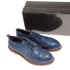 Brand: Certo Special Note: Please Be Aware That There May Be Slight Signs Of Wear As These Shoes May Have Been Tried On In The Store And The Box May Have Some Damage As Its Been Moved Around. Message Us With Any Questions And We Will Get Back To You As Soon As Possible. Blue Blue Leather Work Shoes, Blue Lace-up Business Dress Shoes, Blue Brogue Lace-up Dress Shoes, Blue Lace-up Dress Shoes With Brogue Detailing, Blue Almond Toe Leather Shoes For Work, Blue Wingtip Dress Shoes With Brogue Detailing, Blue Leather Flat Heel Shoes For Business, Blue Leather Flat Heel Business Shoes, Blue Leather Shoes With Flat Heel For Business