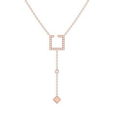 Brighten your look with the Street Light Square Sterling Silver Diamond Lariat Necklace. Designed for the modern woman who enjoys beauty and enduring style. Metal: 925 Sterling Silver (White / Yellow / Rose) Diamond Information: Natural Diamond Total Carat Weight : 0.08 Carat (ctw) Diamond Color : HI Color Clarity : I2/I3. Chain: Bolo Adjustable so it can easily shorten or lengthen Diamond Lariat Necklace, Rose Diamond, Unisex Jewelry, Lariat Necklace, Diamond Color, Street Light, Yellow Roses, Yellow Rose, Silver Diamonds