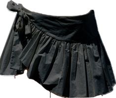 Chic Black Tiered Wrap Skirt, Elegant Black Skirt With Tie Waist, Black Gathered Skort For Summer, Black Tiered Wrap Skirt For Spring, Black Mini Wrap Skirt For Spring, Chic Black Wrap Skirt For Spring, Black Wrap Skirt For Spring Night Out, Black Mini Wrap Skirt For Summer, Chic Black Flowy Wrap Skirt