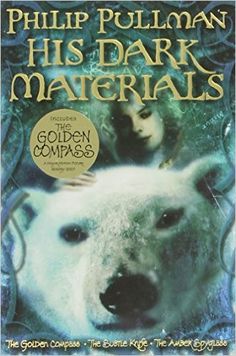 the golden compass by philip pullman his dark materials book cover with an image of a polar bear