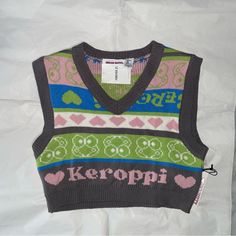 -Nwt -Soft Knit Material -Beautiful Colors And Pattern -Can Be Layered -Can Be Worn For Many Occasions -So Cute Hello Kitty Sweater, Kitty Sweater, Forever 21 Sweater, Knitting Materials, Soft Knits, Sweater Vest, Beautiful Colors, Bones, Forever 21