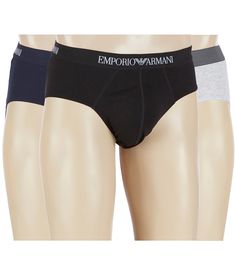 From Emporio Armani, these briefs feature:assorted solidselastic waistband with logobrief styleknit jersey cottonmachine washImported. Stretch Briefs With Logo Waistband, Cotton Briefs With Logo Waistband, Casual Logo Waistband Boxer Briefs For Loungewear, Casual Boxer Briefs With Logo Waistband For Loungewear, Stretch Boxer Briefs With Logo Waistband For Loungewear, Multi-pack Cotton Sports Bottoms, Cotton Multi-pack Bottoms For Loungewear, Emporio Armani, Knit Jersey