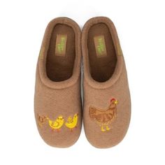 Comfortable and cozy, easy slip-on slippers with cushioned fleece lining. Synthetic wool upper with embroidery Polyester fleece lining Cushioned fleece lining insole TPR outsole Easy on / easy off Christmas Inspo, Tractor Supplies, Shoe Inspo, Tractor Supply, Mountain House, Mom Gifts, Casual Clothes, Girl Stuff, House Slippers