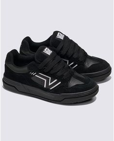 VANS Upland Shoe Black / White V Logo, Bold Logo, Beach Sunglasses, Kids Outerwear, Boot Accessories, Slides Shoes, Black White Fashion, Mens Vans, E Bay