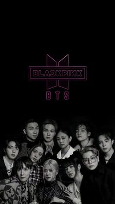 blackpink bt's wallpaper with the group photo taken from behind it