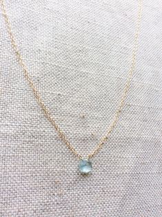 Aquamarine Necklace Aquamarine Jewelry by SforSparkleShop Blue Aquamarine Briolette Necklace, Blue Topaz Briolette Necklace For Gifts, Briolette Aquamarine Necklace For Gifts, Gold Dainty Necklace, Crystal Aquamarine, Aquamarine Necklace, Aquamarine Crystal, Dainty Gold Necklace, Aquamarine Jewelry