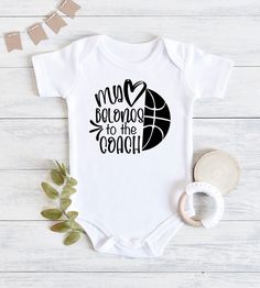 Daddys Assistant Coach Baby Bodysuit Baby Shower Gift for Basketball Gift Baby Announcement for Coachs Kid Game Day Outfit - Etsy Coach Outfits, Baby Shower Announcement, Game Day Outfit, Baseball Baby, Football Baby, Coach Gift, Wife And Kids, Sports Svg