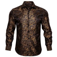 Silk Shirt Men, Men's Waistcoat, Long Sleeve Fitted Dress, Paisley Shirt, Dress Silk, Xl Fashion, Black Long Sleeve Dress, Long Shirt Dress, Button Down Dress