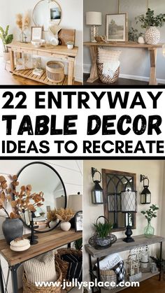 Entryway Table Decor Ideas Front Entry Tables, Foyer Table Decor, White Entryway Table, Entrance Table Decor, Small Entryway Table, Rustic Entryway Table, Entryway Table Decor Ideas, Console Table Entryway, Entry Table Decor