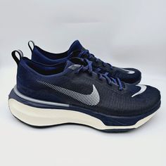 Thank You For Stopping By Our Store! We Highly Appreciate Your Business. Item For Sale: Nike Zoomx Invincible Run Flyknit 3 Navy 2023 Men's Running Shoes Dr2615-400 Box Is Missing Lid!!!!! Size: Color: Navy Blue Sku: Dr2615-400 New With Box. Fast Shipping Via Usps. We Welcome Majority Of Reasonable Offers. Like/Watch Our Items For Special Offers Sent To You! Functional Blue Walking Shoes For Marathon, Functional Blue Walking Shoes For Running, Dynamic Blue Walking Shoes For Training, Blue Nike Running Shoes Functional, Blue Dynamic Walking Shoes With Air Cushioning, Dynamic Blue Walking Shoes With Air Cushioning, Navy Breathable Running Shoes With Round Toe, Blue Breathable Walking Shoes For Marathon, Sporty Navy Running Shoes For Light Sports