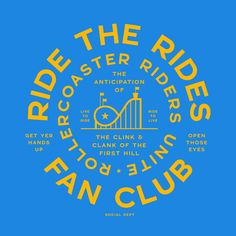 Rollercoaster Riders Club Hands up / Eyes Closed and enjoy the Ride. Been a rollercoaster fan your whole life? Us too... thought it would be fun to have an old school badge-style print! FABRIC DETAILS unisex tee: super soft tri-blend Tee / 50% Poly, 25% Cotton, $25 Rayon shipping: Tees are made to order. Please allow 7-10 days for delivery returns & exchanges: As long as it's not worn or washed you can return or exchange within 30 days. See here for more details sizing: Our sizing is overall tru