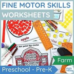 this is an image of fine motor skills worksheets