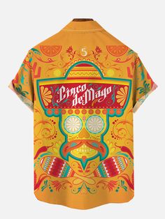 Mexican Hawaiian Shirt, Casual Yellow Cinco De Mayo Exotic Mexican Style Skull Hawaiian Shirt Transport yourself to the vibrant and carefree spirit of the tropics with our Hawaiian Shirt. Crafted with precision and infused with the essence of island life, this shirt is more than just clothing; it’s a celebration of sun-soaked days and balmy nights. Immerse yourself in the lush, eye-catching prints that pay homage to the rich flora and fauna of the Hawaiian islands. The breathable fabric en Tropical Fashion, St Patrick Day Shirts, Mexican Style, Christmas Gifts For Men, Hawaiian Islands, Embroidered Sweatshirts, Island Life, Tops For Leggings, Cat Lover Gifts