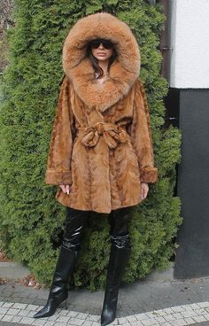 AMAZING RANCH MINK COAT THIS BEAUTIFUL COAT WILL KEEP YOU WARM THIS WINTER MEASUREMENTS: COAT LENGHT 83CM/ 32.6 inches SLEEVE LENGHT 73CM/ 28.7 inches CHEST 120CM/ 47.2 inches EUROPE SIZE 42-44 UK SIZE 14-16 US SIZE 12-14 100% GENUINE FUR THIS PRODUCT IS MADE IN EUROPE NOT IN CHINA  All photos are my property. Each photo represents the exact coat that is on the listing. They are hand-made and each fur coat is a little bit different. Unfortunately I'm aware that my photos are being used by other My Property, Coat With Hood, Mink Coat, Mink Fur Coat, Mink Fur, Summer Sale, Poland, Favorite Outfit, Fur Coat