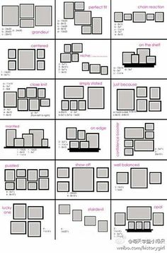 the different sizes and shapes of frames for pictures or video game screens, with instructions to make