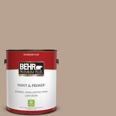 behr premium plus interior / exterior high gloss enamel paint in brown, available from paintshop