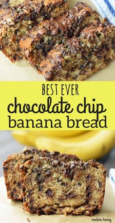 the best ever chocolate chip banana bread