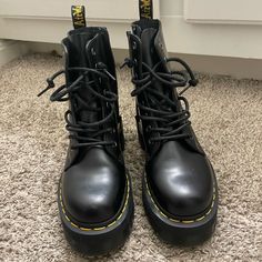 Brand New Dr.Martens. Worn Once, Accidentally Bought Them Too Small. Doctor Martens, Moto Boots, Dr. Martens, New Color, Brand New, Women Shoes, Boots, Women Shopping, Black