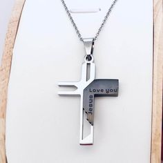 NECKLACE ∙ CROSS ∙ CHRISTIAN ∙ JESUS With this cross jewelry, your style is expressed with elegance and a deep religious meaning. This is a Christian pendant with stainless steel chain and a Christian cross necklace for men and women. Offer a unique and exclusive gift with handmade jewelry for lovers of fashion and their religion. * Materials: stainless steel * Dimensions: Chain ~ 45cm | cross ~ 35 x 29 mm * Christian Cross Pendant Necklace OTHER ∙ INFORMATION * All items are beautifully packaged, ready for gifting in elegant little flannel bags. Our jewelry bags are reusable and recyclable ♻️ * Do you have questions or need advice on your personalized design? Do not hesitate to contact us. We respond quickly 👌 ∙ SHIPPING TIME * This design is ready to ship in 1-2 business days. OUR ∙ SHO Cross Necklace For Men, Christian Cross Necklace, Necklace Christian, Cross Christian, Christian Necklace, Christian Cross, Exclusive Gift, Cross Jewelry, Religious Jewelry