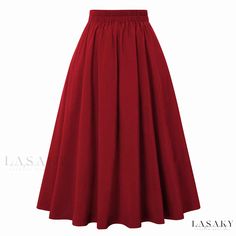 Lasaky - Vintage High-Waisted Pleated Skirt with Pockets, Stylish and Casual Dark Green Skirt, Plaid Print Skirt, Style Année 20, Vintage Skirt Suit, High Waist Pleated Skirt, Long Skirt Casual, High Waisted Pleated Skirt, Womens Maxi Skirts, Pleated Maxi Dress