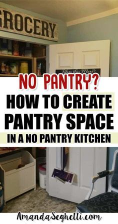 there is no pantry? how to create pantry space in a no pantry kitchen