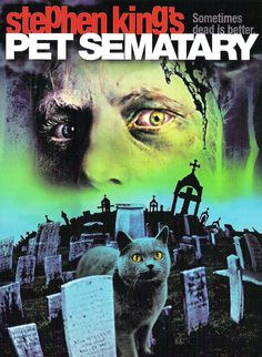 a movie poster for stephen king's pet semaary