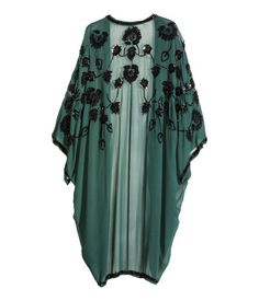 Chic Evening Dresses By H&m, Chic H&m Evening Dresses, Luxury Green Festive Kimono, H&m Bohemian V-neck Dress, H&m Floral Dress 2021, Islamic Dress, Mode Kimono, Mode Abaya, Muslimah Fashion