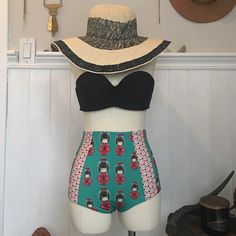 Super High Waisted Bikini Bottom With Asian Doll Print. Never Worn, No Top Included. This Listing Is For Bottoms Only. Nwot. Aerial Dance, Asian Doll, Womens Swim, Swimming, Dolls, Red, Women Shopping, Color