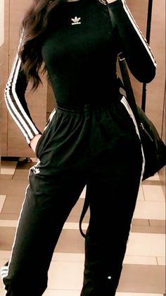 Adidas Gym Outfit, Gym Attire Women, Modest Workout Clothes