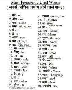 an english dictionary with the words most frequently used words in each language, and two different languages